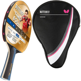 Професійна ракетка для настільного тенісу Butterfly Timo Boll Gold, ITTF сертифікована, високоякісна, для досвідчених гравців, комплект із чохлом