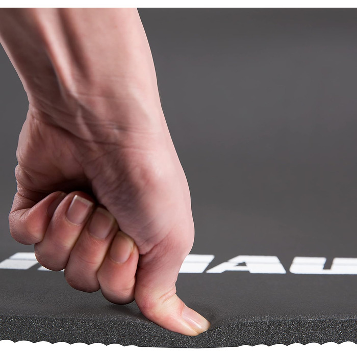 Килимок для тренувань Muawo Premium: фітнес, йога, гімнастика | Нековзний | Товстий та довгий (190 x 100 x 1,5 см) | Сірий