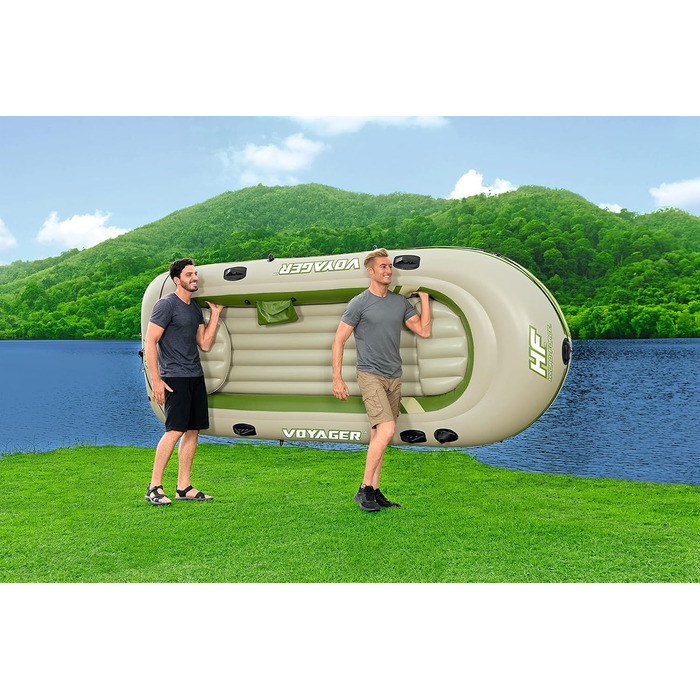 Надувний човен Bestway Hydro-Force Voyager X4 комплект 350×145×49 см