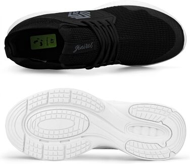 Чоловічі кросівки для ходьби та бігу Slip-On, не слизькі, дихаючі, легкі, для залу, чорно-білі (42.5 EU)