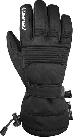 Reusch Crosby R-Tex XT Унісекс лижні рукавички з водонепроникною мембраною, теплі зимові рукавички для спорту, чорні, розмір 8.5