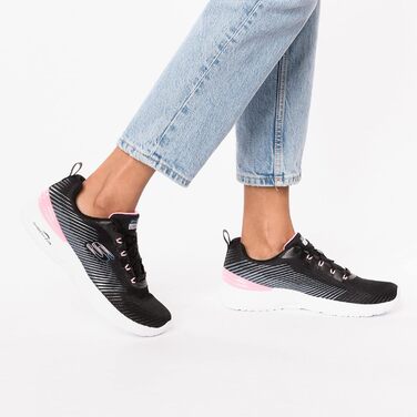 Чоловічі кросівки Skechers Skech-air Dynamight Winly, чорний меш з рожевим оздобленням (42 EU)