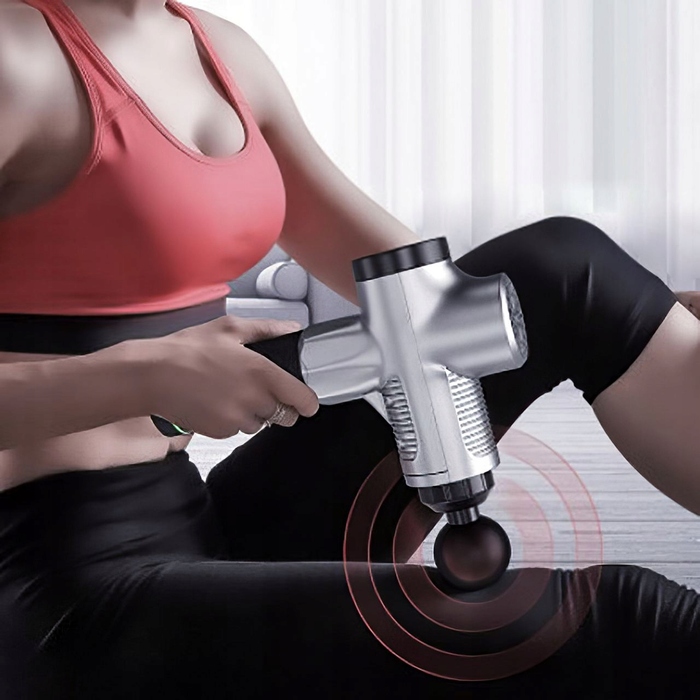 Перкусійний масажер WELLMI MG03PRO CARBON FASCIA — ручний масажер для спини та м'язів