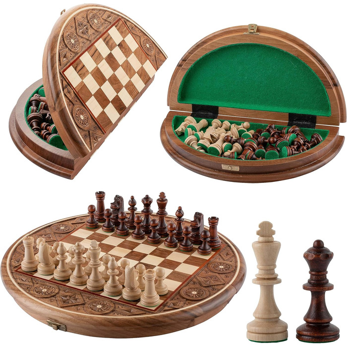 Шахи Master of Chess ручної роботи з дерева, рубінові, декоративні, фігурні