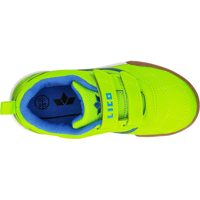 Дитячі спортивні залатно-розстібні кросівки Lico Sloan (34 EU, блакитний, лимонний)