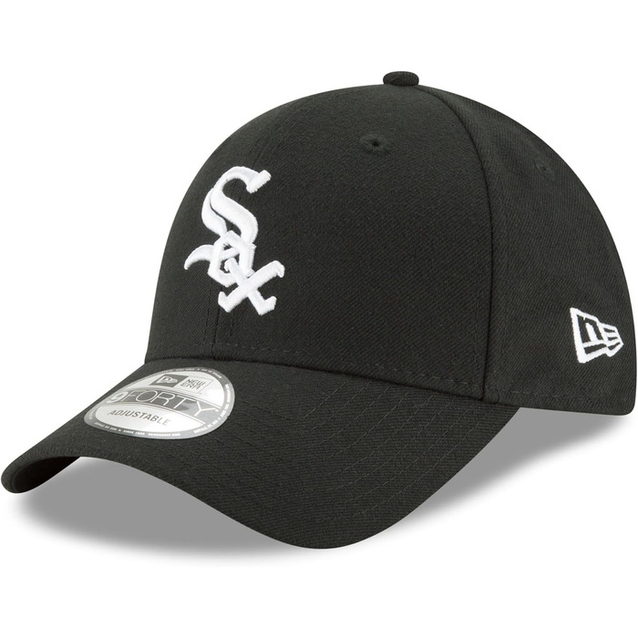 Кепка New Era 9Forty Adjustables Chicago White SOX чорно-біла, універсальний розмір