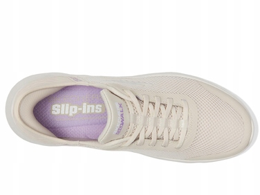 Жіночі спортивні кросівки Skechers, бежеві, текстильні, розмір 40