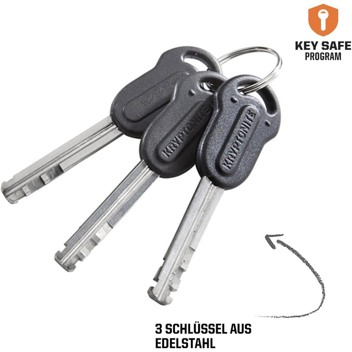 Замок велосипедний Kryptonite Evolution Mini-5, рівень захисту 7/10, з кріпленням, 3 ключі