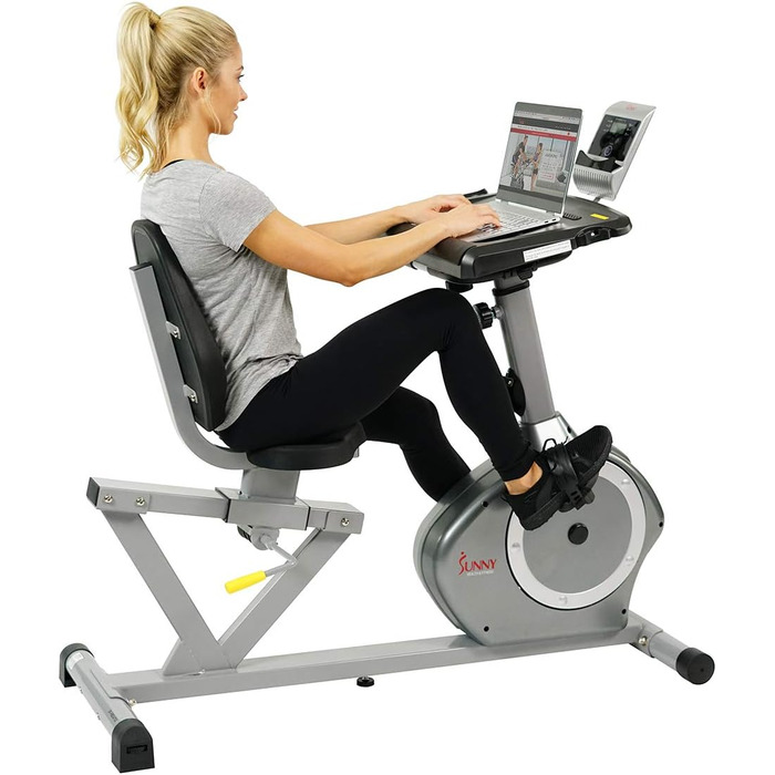 Велотренажер лежачий Sunny Health & Fitness SF-RBD4703 Cabrio, магнітний, для дому