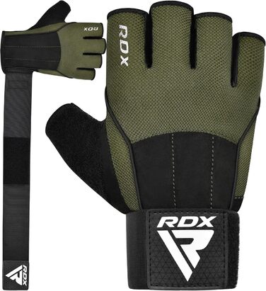 Рукавички для тренувань RDX Fitness з фіксаторами зап'ястя, 15 дюймів, захист від ковзання, для важкої атлетики, пауерліфтингу, чоловічі/жіночі