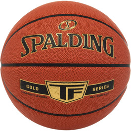 Баскетбольний м'яч Spalding TF Gold розмір 7, сертифікований, ZK Composite, для залу та вулиці, антиковзкий, преміум-грип, 2022
