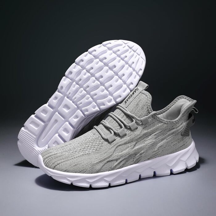 Чоловічі кросівки для бігу, занять спортом та прогулянок. Легкі літні кросівки для залу та вулиці. Розміри 39-49, сірий колір.