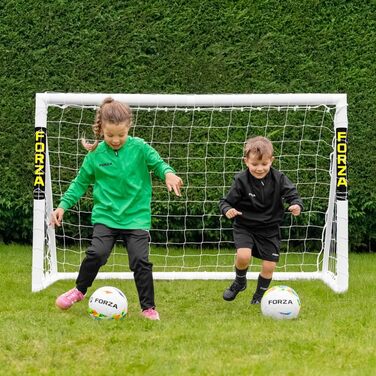 Ворота футбольні FORZA 1,8м x 1,2м | УФ-стійкий PVC | Для дітей та дорослих | Міцні, для тренувань та в сад | Опції: ціль, м'яч, сумка