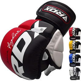 Рукавички для ММА RDX Sparring XL червоні, чоловічі/жіночі, для боксу, муай тай, кікбоксингу, відкрита долоня, вентиляція