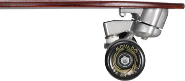 Лонгборд STAR SCOOTER Surf Skateboard Vintage Retro Cruiser, швидкісний, підшипники ABEC-11, унісекс, повний комплект, чорний