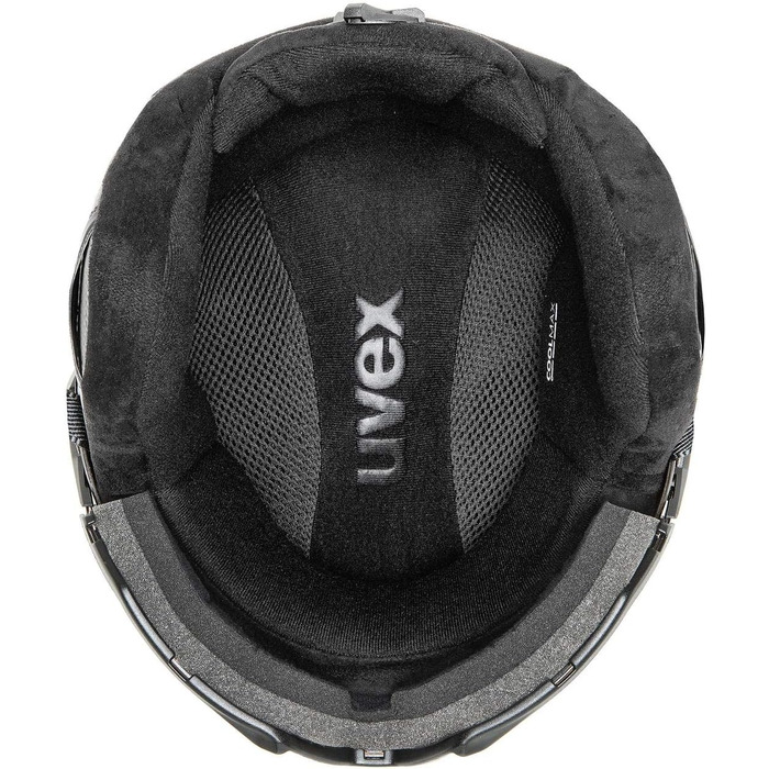 Лижний шолом uvex instinct visor pro v з візором, чорний, регульований розмір 53-56 см, для жінок і чоловіків
