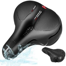 Велосідельний комфортний для чоловіків та жінок з піною Memory Foam - Ергономічне сідло для велосипеда Trekking, City, MTB, e-Bike. Дихаючий, амортизуючий, водонепроникний.