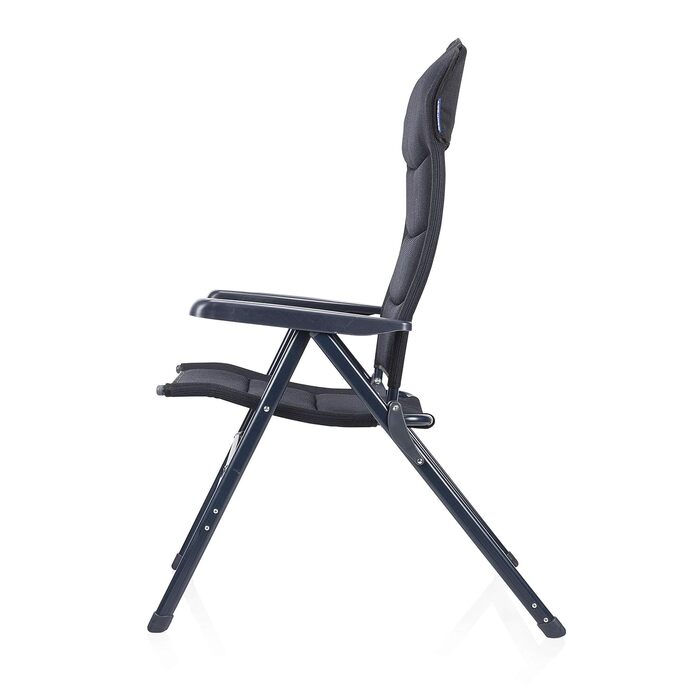 Кемпінг стілець Campart Livorno з підлокітниками, широке сидіння, 7 положень, CH-0672