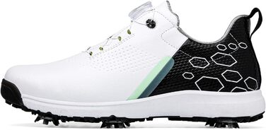 Жіночі гольф-туфлі зі шпильками, водонепроникні та легкі. Білий колір (41 EU, Чорний)