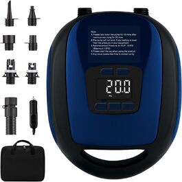 Електричний насос для SUP та човнів, 20psi, автоматичне вимкнення, Dark Blue