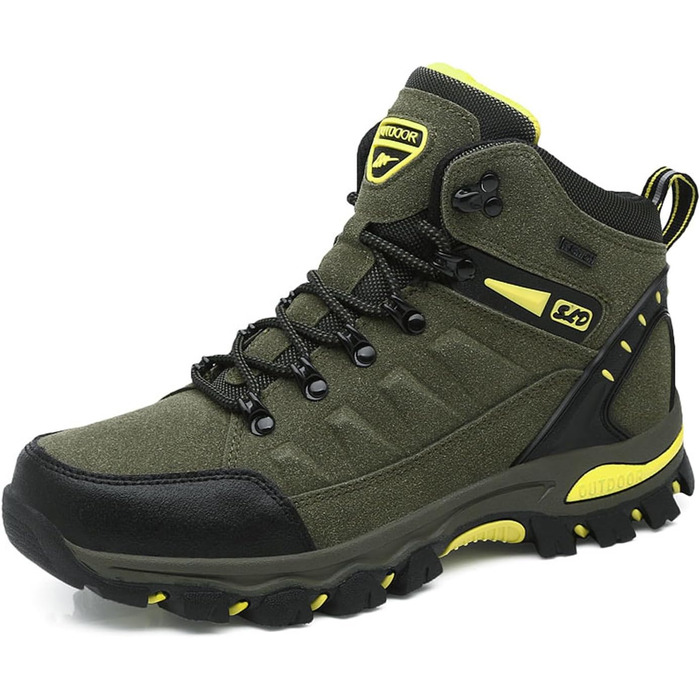 Трекінгові черевики для жінок та чоловіків. Зручні, легкі, з неслизькою підошвою. Ідеальні для туризму та активного відпочинку. Розмір 43 EU, колір: хакі