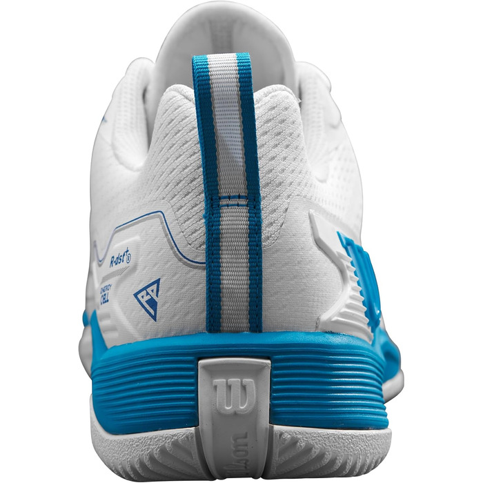 Тенісне взуття Wilson Rush Pro 4.5 Oz для чоловіків, розмір 46 2/3 EU, білий/білий/Atomic Blue