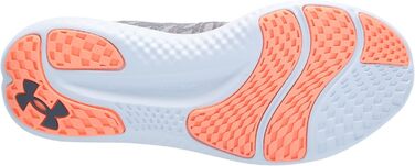 Чоловічі бігові кросівки Under Armour Charged Breeze 2 (45.5 EU, Сірий/Помаранчевий)