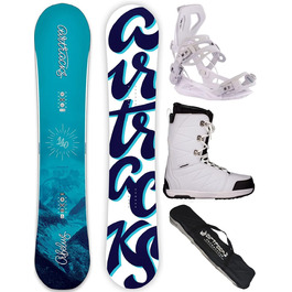 Жіночий комплект для сноубордингу Airtracks Orbelus Lady Camber 140 см + кріплення Master W Fastec + черевики Star W 39 + сумка