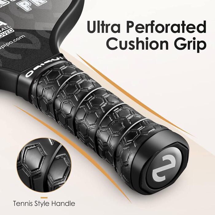 Набір піклбол-ракетки Niupipo Explorer Pro: Графіт, USAPA, Поліпропіленовий сердечник, Зручна ручка, Сумка