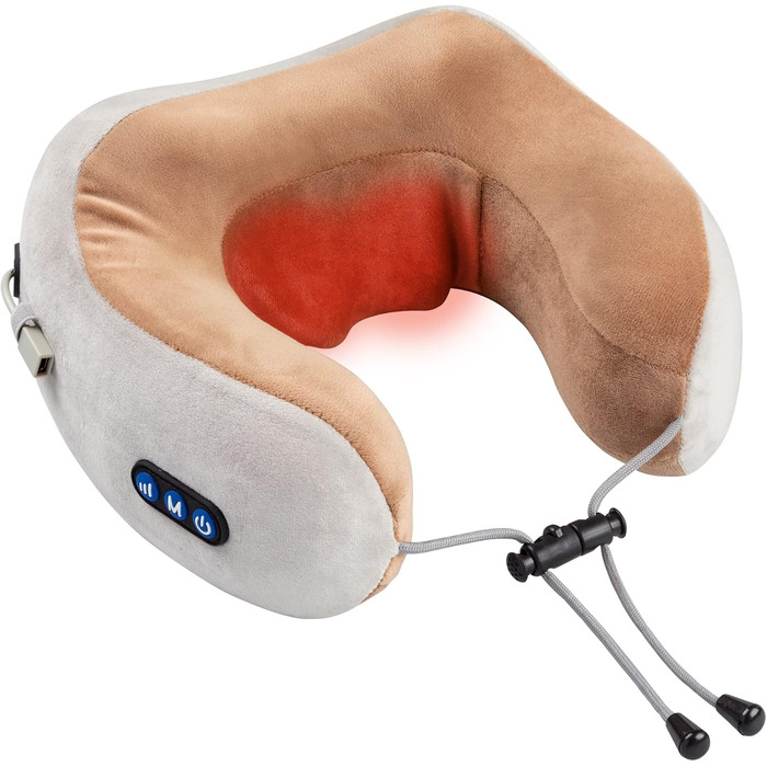 Масажна подушка для шиї GLOBAL RELAX TENZO MINI, 6 режимів, ергономічна, портативна, для розслаблення та зняття болю в м'язах