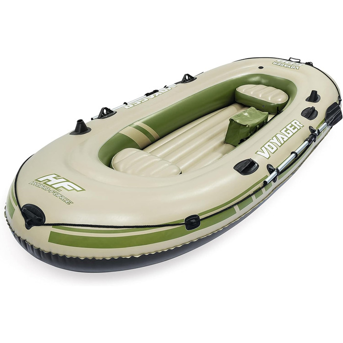 Надувний човен Bestway Hydro-Force Voyager 500 для 3 осіб, 348×141×48 см, комплект