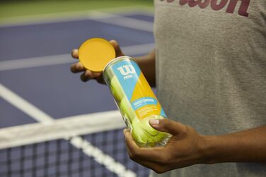 Тенісні м'ячі Wilson Prime All Court - універсальні для всіх типів покриття, жовті, упаковка 4 банки (12 м'ячів)