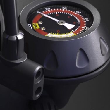 Насос для велосипеда GOBKO з манометром, 160 PSI, 11 Bar, для шосе, MTB, спортивних м'ячів, помаранчевий