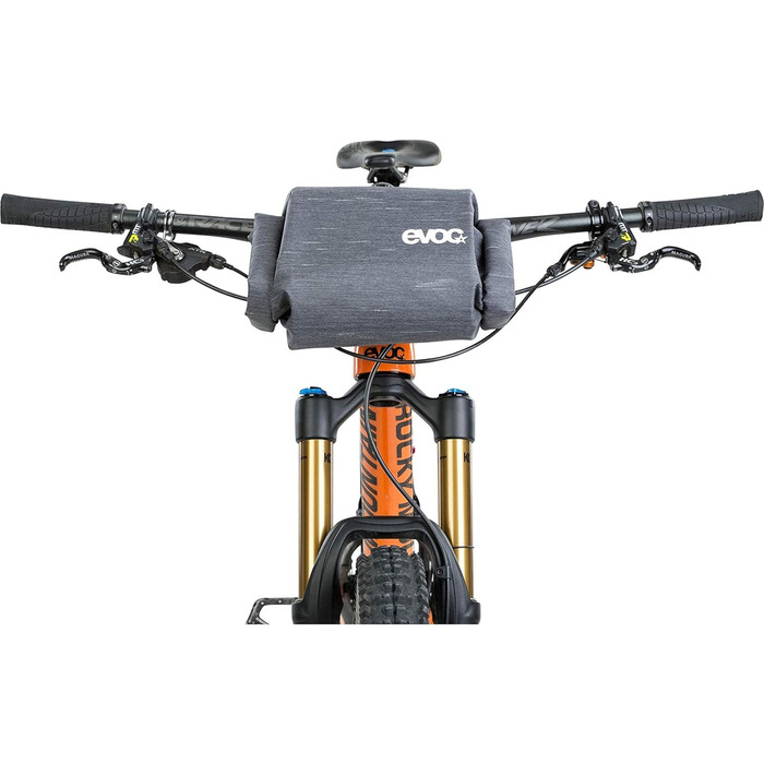 Велосумка на кермо EVOC HANDLEBAR PACK BOA, 2,5/5 л, водонепроникна, з BOA FIT SYSTEM, швидкий доступ з обох боків, карбонова сіра, для велосипеда