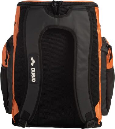 Рюкзак Arena Team Backpack 45 л, спортивний, для плавання і подорожей, з відділенням для мокрого одягу, посилене дно, помаранчевий Sunset Chevron