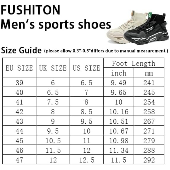 Чоловічі спортивні кросівки FUSHITON для занять спортом, фітнесу та активного відпочинку (43 EU, сірий)