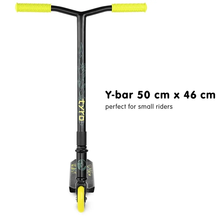 Трюковий самокат Movino Tyro, жовтий, 2,90 кг, 100 мм, ABEC-9