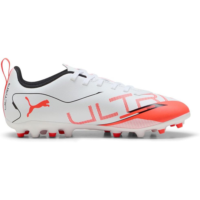 Дитячі футбольні бутси PUMA Ultra 5 Play Mg Jr (36 EU) – білий, чорний, червоний