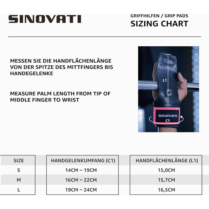 Набір для тренувань з обтяженнями INOVATI: ручки для підйому штанги, Grip Pad для фітнесу та бодібілдингу (рожевий, S)