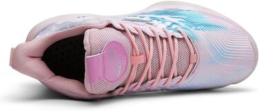 Кросівки баскетбольні чоловічі/жіночі, спортивні, для бігу, тренувань, повсякденного носіння, легкі, з неслизькою підошвою, зносостійкі, кольори рожевий/блакитний, розмір 40 EU