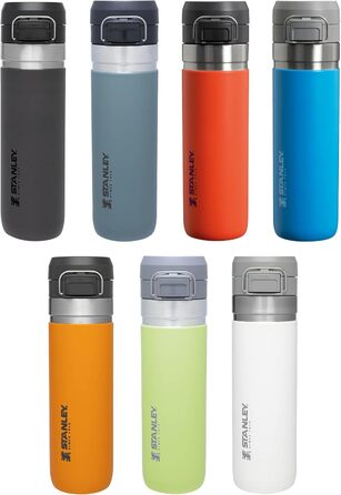 Термос-бутилка Stanley Quick Flip з нержавіючої сталі, 7+ годин холодної води, BPA-free, герметична, для спорту та подорожей