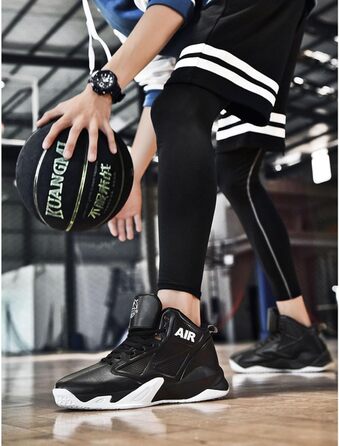 Чоловічі баскетбольні кросівки High Top, чорного кольору (44 EU)