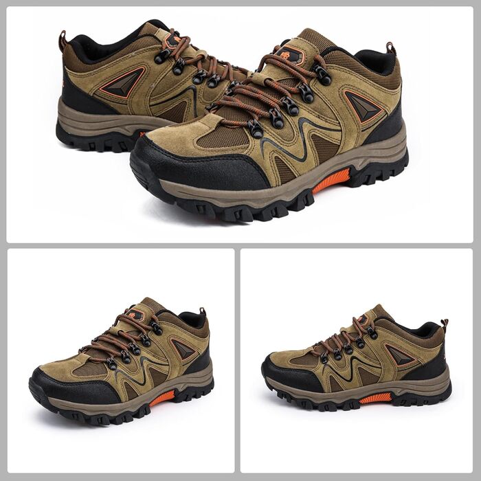 Чоловічі трекінгові черевики для хайкінгу та трейлраннінгу, Outdoor, 38-48 EU, Колір: Коричневий