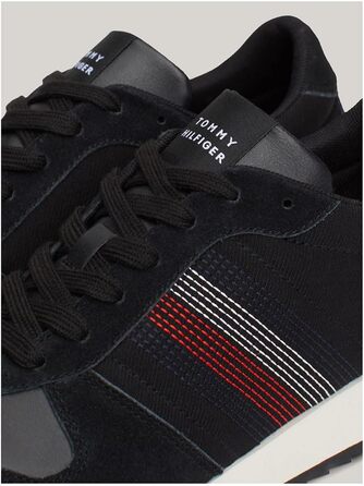 Кросівки Tommy Hilfiger Runner Evo Mix Stitch білі (44 EU, чорний)