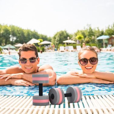 Водні гантелі Aqua Hanteln для аквафітнесу та аквайогінгу, 2 шт., сірі