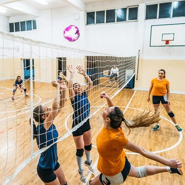 Волейбольний м'яч Wuzfully Kinder Soft Touch для пляжу та залу, розмір 5 (Рожевий)