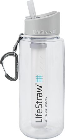 Пляшка-фільтр LifeStraw 1 л, пластикова, 2-ступенева, прозора