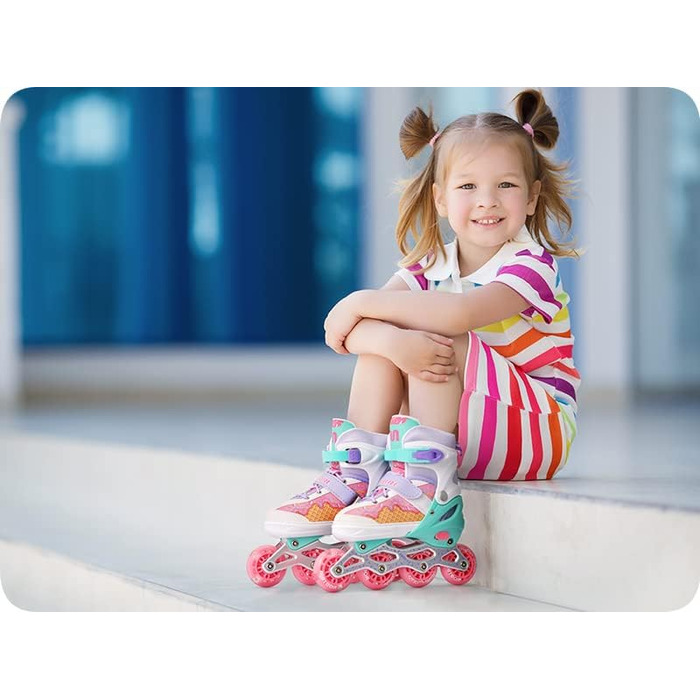 Дитячі ролики Meteor 4in1 з великими колесами, регульовані, карбонові, для дітей