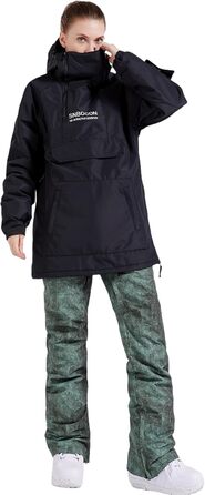 Жіночий гірськолижний костюм Bluemagic: тепла, водонепроникна та дихаюча куртка-софтшелл, зелений (L, чорний)