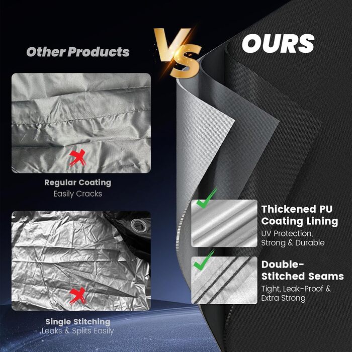 Захисний чохол для мотоцикла Motorrad 4XL, 295x110x140 см, водонепроникний, UV-стійкий, для зберігання на вулиці